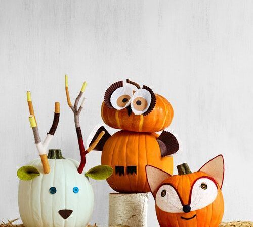 Kreativní tvoření s dětmi: Zdobte halloweenské dýně bez dlabání!