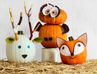 Kreativní tvoření s dětmi: Zdobte halloweenské dýně bez dlabání!