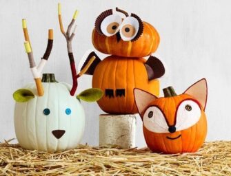 Kreativní tvoření s dětmi: Zdobte halloweenské dýně bez dlabání!