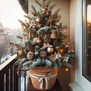 venkovní vánoční stromek