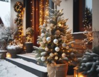 Nápady, jak ozdobit venkovní vánoční stromek