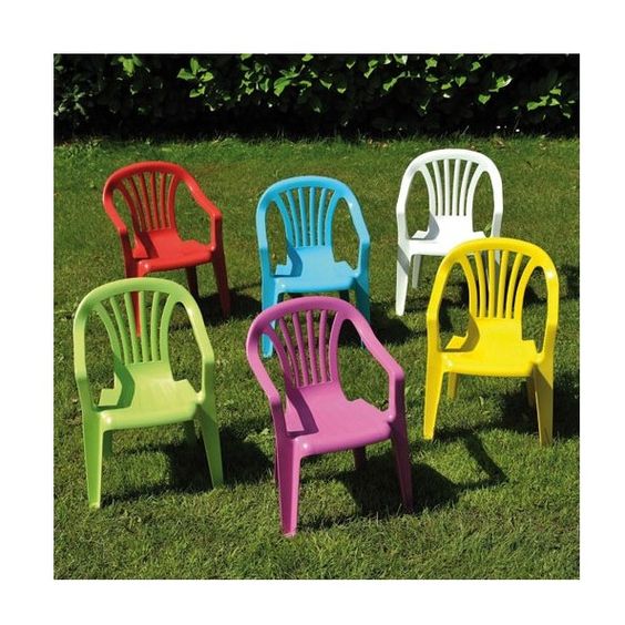 barevné zahradní židle