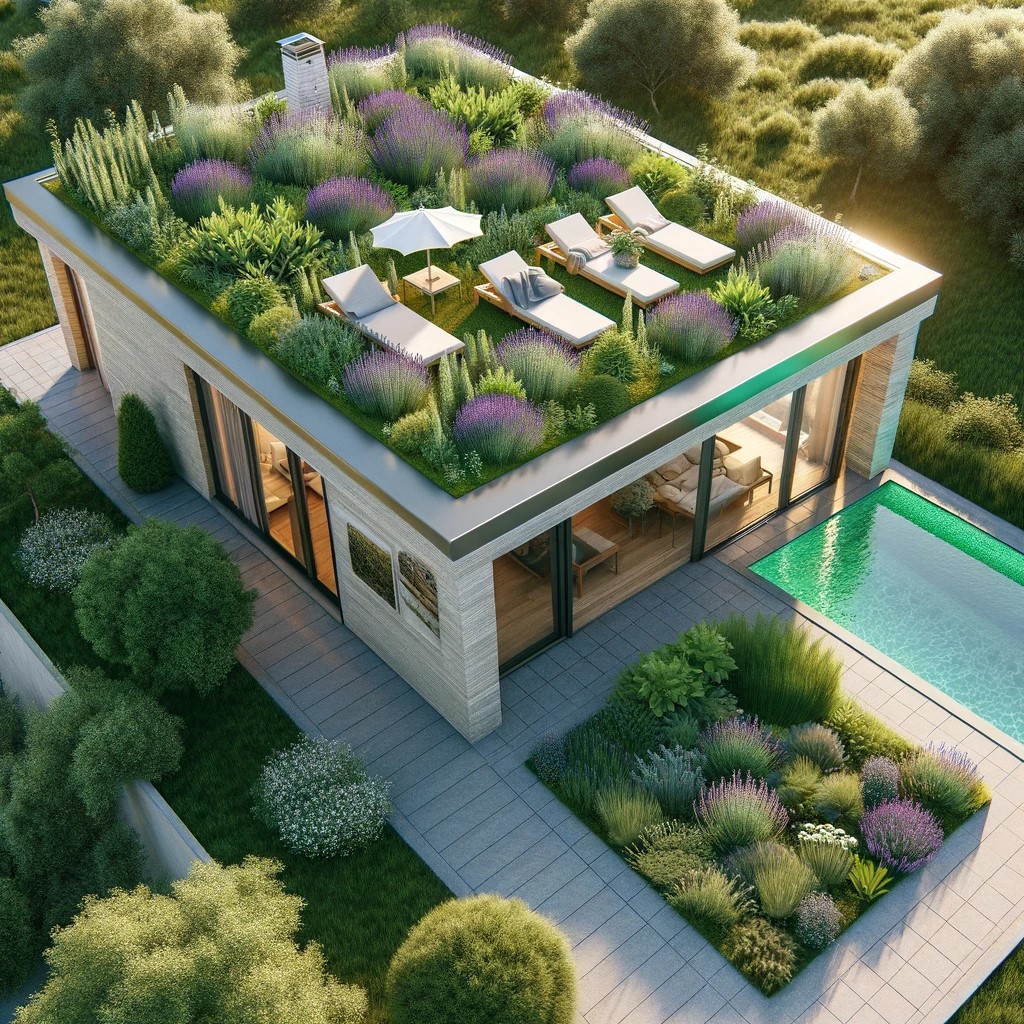 jak vybudovat zelenou střechu
